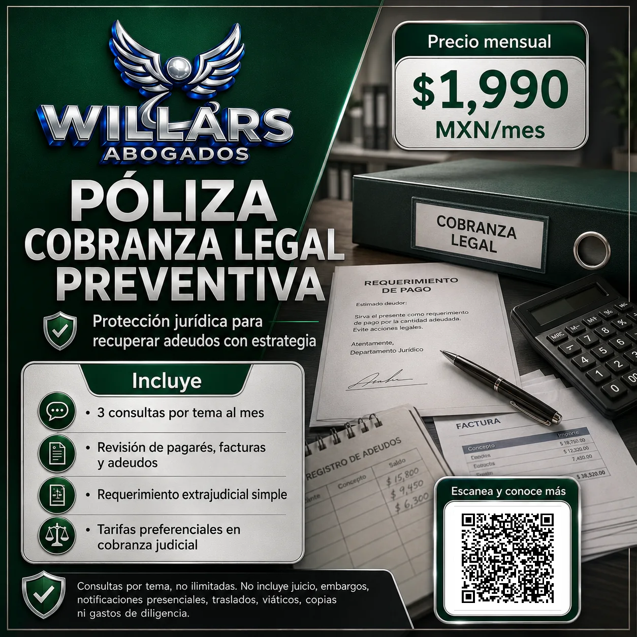 Póliza Cobranza Legal Preventiva